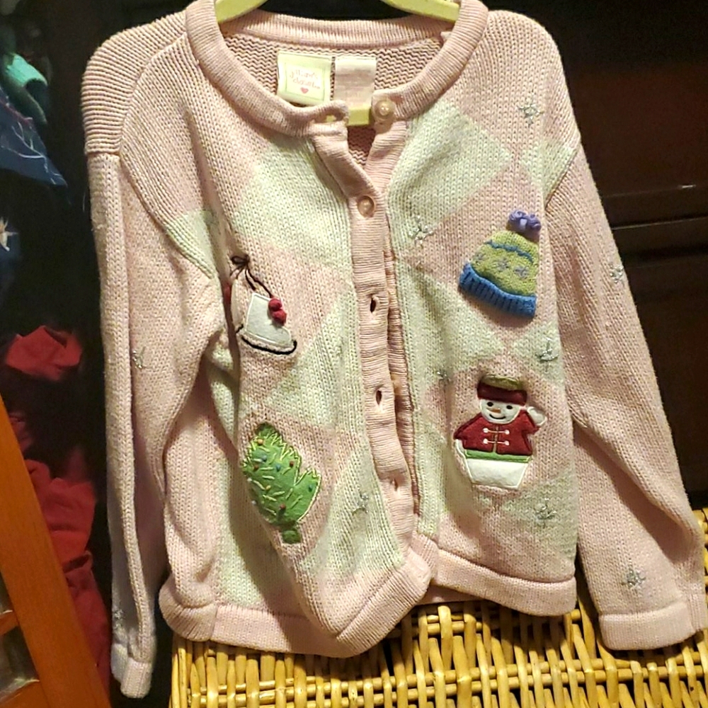 Pink winter sweater